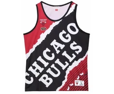 Įrėminti krepšinio marškinėliai su Jumbotron grafika, Mitchell &amp; Ness NBA Chicago Bulls