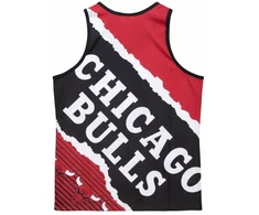 Įrėminti krepšinio marškinėliai su Jumbotron grafika, Mitchell &amp; Ness NBA Chicago Bulls