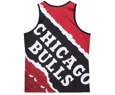 Įrėminti krepšinio marškinėliai su Jumbotron grafika, Mitchell &amp; Ness NBA Chicago Bulls