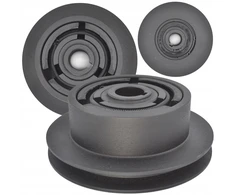 IŠCENTRINĖ SANKABA VIBROPLOKŠTEI, Ø148 MM, 25 MM VELENUI, 13 MM DIRŽUI
