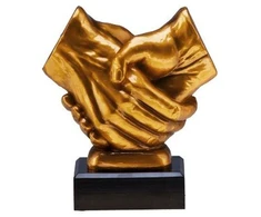 Išlieta figurėlė - rankų paspaudimas RFST2089/G