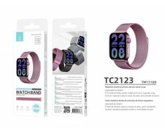 Išmaniojo Laikrodžio Apyrankė 38/40/41 mm Stainless Steel Magnetic Rožinė