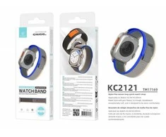 Išmaniojo Laikrodžio Apyrankė Nylon 42/44/45/49mm Pilka/Mėlyna