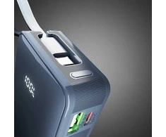Išorinė baterija 10000 mAh su USB-C laidu ir ekranu SBS – tamsiai pilka