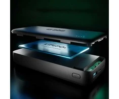 Išorinė baterija juoda 20000 mAh su USB-C ir USB-A SBS