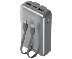 Išorinė baterija Rivacase VA2612, 20000 mAh, 30W, pilka