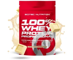 Išrūgų baltymų milteliai Scitec 100% Whey Protein Professional 1000 g, baltojo šokolado skonio