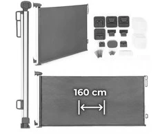 Ištraukiama apsauginė vartelė laiptams ir durims 160 cm, pilka, ECOTOYS
