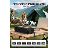 VEVOR 1500W automobilinė maitinimo keitiklis