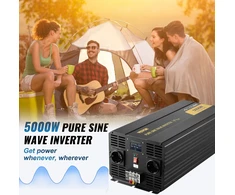 VEVOR Pure sinusoides keitiklis 5000W 12V į 230V LCD