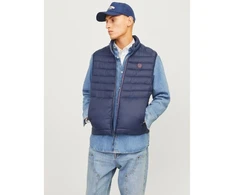 Jack &amp; Jones JJEMULTI BODYWARMER COLLAR NOOS 12258457 NAVY BLAZER/TRUE Raudonas