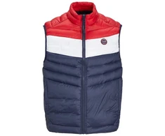 Jack&amp;Jones Jjespring Kūno šildytuvas Apykaklė Noos M 12258457NavyBlazerBALTA/TRUEREDBLOC