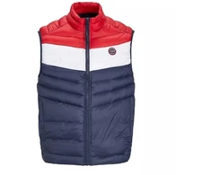 Jack&amp;Jones Jjespring Kūno šildytuvas Apykaklė Noos M 12258457NavyBlazerBALTA/TRUEREDBLOC