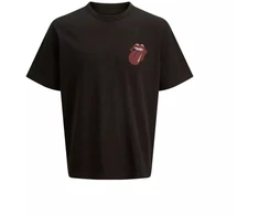 Jack&amp;Jones Marškinėliai Rolling Stones JPRBLUSTONES SS TEE 12284292 Juodas