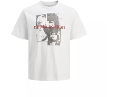Jack&amp;Jones marškinėliai Rolling Stones JPRBLUSTONES SS TEE 12284292 BALTA