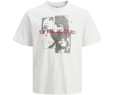 Jack&amp;Jones marškinėliai Rolling Stones JPRBLUSTONES SS TEE 12284292 BALTA