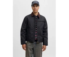 Jack&amp;Jones pilotų striukė JORNORREBRO WORKER JACKET 12282903 JUODA/VELVETINĖ C