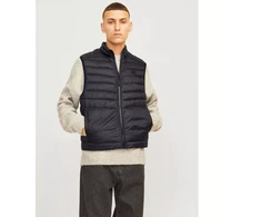 Jack&amp;Jones vyriška liemenė JJESPRINT BODYWARMER COLLAR NOOS 12258457 JUODA/VIENOS SPALVOS