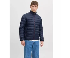 Jack&amp;Jones vyriška pūkinė striukė JJEBRADLEY LIGHT PUFFER COLLAR NOOS 12280971 SKY CAPTIN