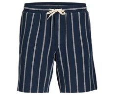 Jack&amp;Jones vyriški dryžuoti šortai JPSTJAIDEN COBA STRIPE JOG SHORTS REG SN 12274413 SKY CAPTAIN/STRIPES