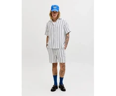 Jack&amp;Jones vyriški šortai JPSTJAIDEN COBA STRIPE JOG SHORTS REG SN 12274413 CLOUD DANCER/STRIPES
