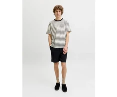 Jack&amp;Jones vyriški šortai JPSTJAIDEN COBA STRIPE JOG SHORTS REG SN 12274413 JUODI