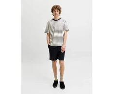 Jack&amp;Jones vyriški šortai JPSTJAIDEN COBA STRIPE JOG SHORTS REG SN 12274413 JUODI
