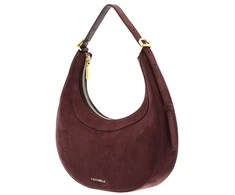 Jagodowa skórzana torebka hobo Coccinelle E5 USA 53 01 01 R49