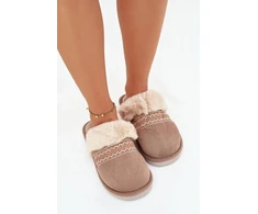 Jaujinės šlepetės su siuvinėjimu Step in style