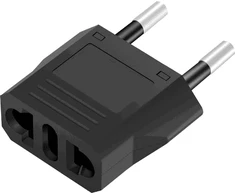 JAV–ES kištuko adapteris, 6 A, juodas