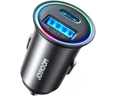 Joyroom JR-CCN04 60W USB-A USB-C mini įkroviklis - juodas