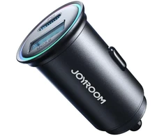 Joyroom JR-CCN04 60W USB-A USB-C mini įkroviklis - juodas