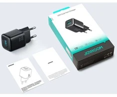 Joyroom JR-TG7 33W USB-A + USB-C sieninis įkroviklis – juodas