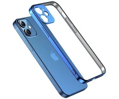 Joyroom New Beauty Series itin plonas dėklas telefonui su galvanizuotu rėmeliu, skirtas iPhone 12 Pro, juodos spalvos (JR-BP743)