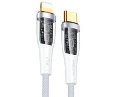 Joyroom Star-Cloud Series A3 USB-C / Lightning Laidas 20W 1.2m su Smart Switch – Baltas