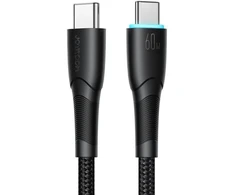 Joyroom Starry Series SA32-CC3 USB-C / USB-C kabelis 60W 1m – juodas