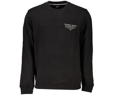 Juoda BLUZA MĘSKA TOMMY HILFIGER BEZ ZAMKA