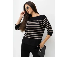 Juoda dryžuota palaidinė oversize