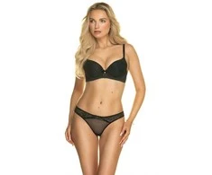 Juoda elegantiška liemenėlė moterims