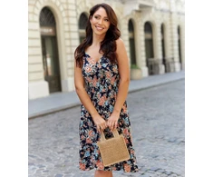 Juoda Laccio suknelė be petnešėlių