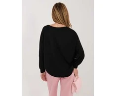 Juoda moteriška palaidinė Bluza-RV-BL-A1221.13