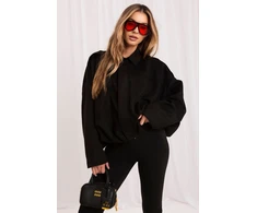 Juoda moteriška striukė Italy Moda