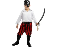 Juoda pirato bandana vaikams – Piratų aksesuarai