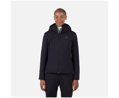 Juoda sutirštinto pašiltinimo striukė su gobtuvu W Opside Hoodie Rossignol