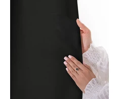 Juoda užuolaida su kilpomis Carli AmeliaHome 140 × 250 cm