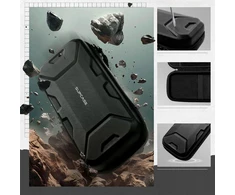 Juodas apsauginis dėklas Nintendo Switch žaidimų konsolei Supcase