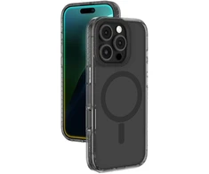 Juodas apsauginis dėklas su magnetiniu žiedu iPhone 16 Pro AmazingThing