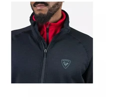 Juodas "Blackside" Fleece džemperis su pilnu užtrauktuku Rossignol