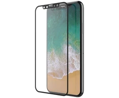 Juodas grūdinto stiklo ekrano apsauginis stiklas iPhone XS/X