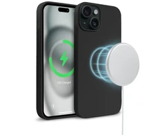 Crong Color Cover Magnetic - dėklas skirtas Apple iPhone 15 Plus MagSafe Juodas